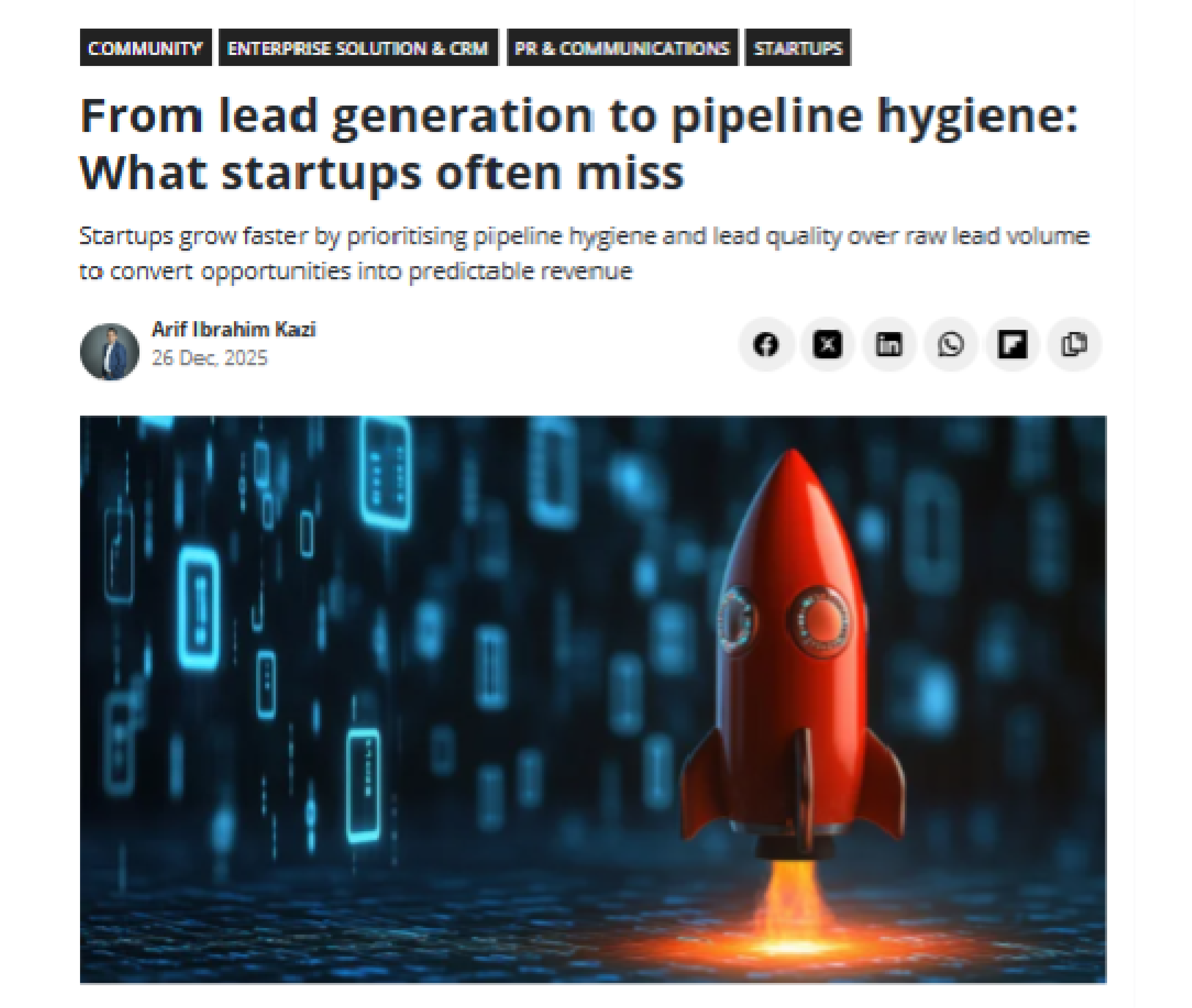 From lead generation to pipeline hygiene